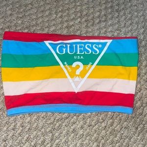 GUESS strapless top (tube top)